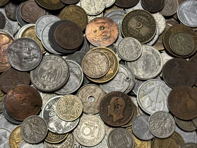 Fast 1 Kg alte Münzen Lot, von 1855 - 1945, Sammlung überwiegend aus Europa