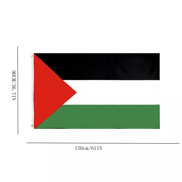 100PCS Palestine Flag Large Palestinian Middle East 5x3 FT Free Gaza Support 3