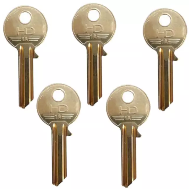 Paquete de 5 llaves en blanco 5X 1A Yale HD llaves de latón - calidad premium