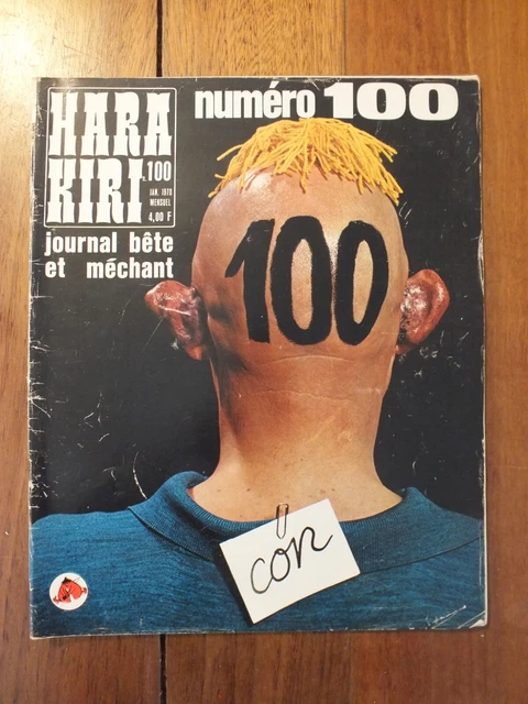 HARA KIRI MENSUEL N 100 Janvier 1970 Choron Cavanna EUR 15 00 hara-kiri-mensuel-n-100-janvier-1970-choron-cavanna-eur-15-00