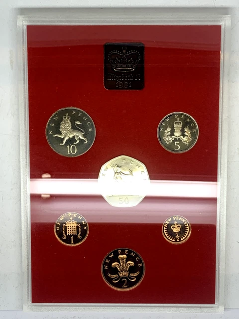Great Britain & Northern Ireland 1981 Proof Coin Set Sealed in Original Holder