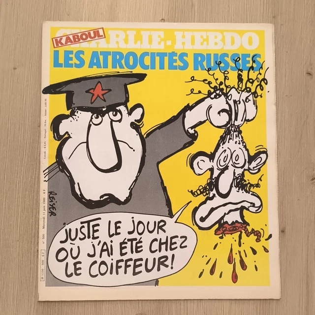 CHARLIE HEBDO N°500 Mercredi 11 juin 1980 « Les atrocités russes » EUR ...