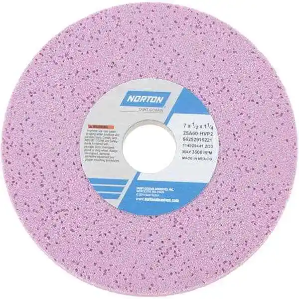 NORTON Surface Grinding Wheels qty 4 : 7″ Dia 60 Grit, H Hardness 66252916221
