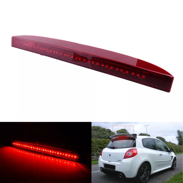 Rouge lentille LED 3eme feu stop Feux arrière 7700410753 Pour Renault Clio 2 II