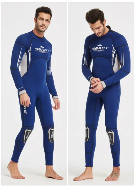 Mens Womens 3mm Wetsuit Full Length Wetsuit Surf Steamer Swim Diving Wet Suit