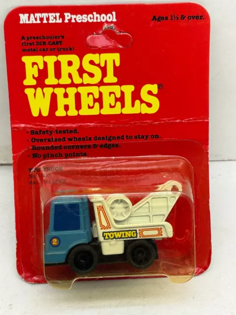 1982 Mattel Preschool First Wheels Towing Tow Truck #1303 New On Card