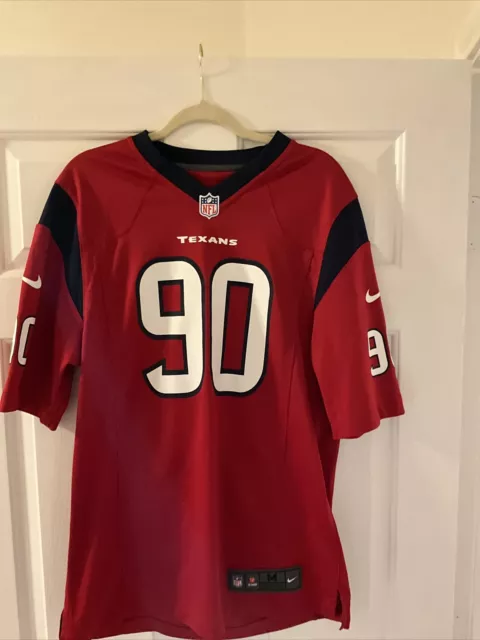 NFL Nike On Field Houston Texans #90 Jadeveon Clowney Jersey Mens M Red