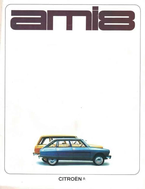 Citroën Ami 6 Break Joustra 2108 à Friction - Tôle - Boîte D'origine 1965