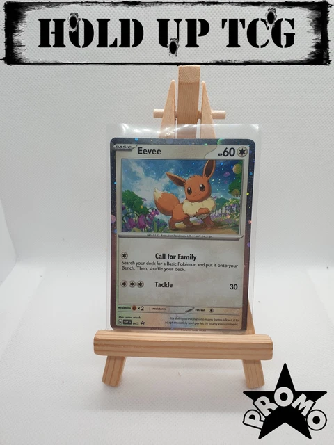 Pokémon TCG Scarlet And Violet Eevee Black Star Promo SVP en 043 with Code Card