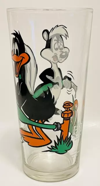 Looney Tunes Daffy Duck And Pepe Le Pew Pepsi Glass Series Warner Bros