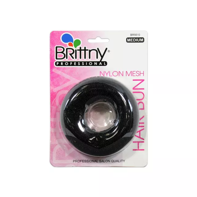 Brittny Womens Hair Rollers Medium Nylon Mesh Hair Bun #BR5610