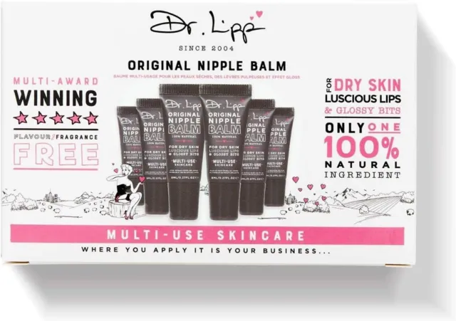 DR. LIPP Original 6x8 Brustwarzenbalsam für trockene Haut, üppige Lippen & glänzende Bits