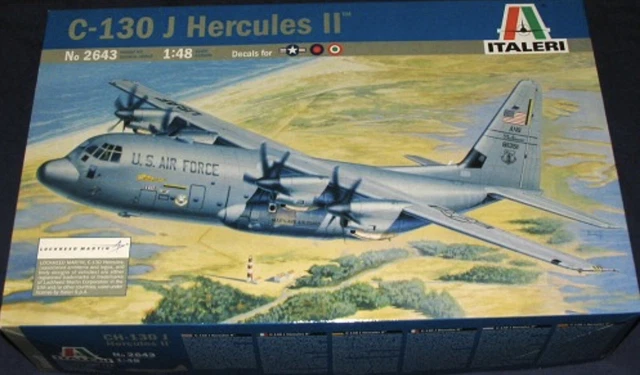 Maquette Avion Italeri C-130J Hercules PRM Edition Échelle 1/72 - À Assembler