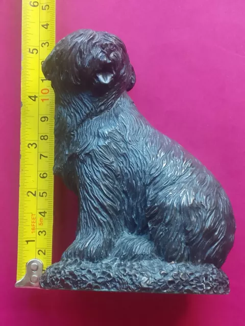 Vintage Menton Manor Cold Cast Bronze Of Old English Sheep Dog