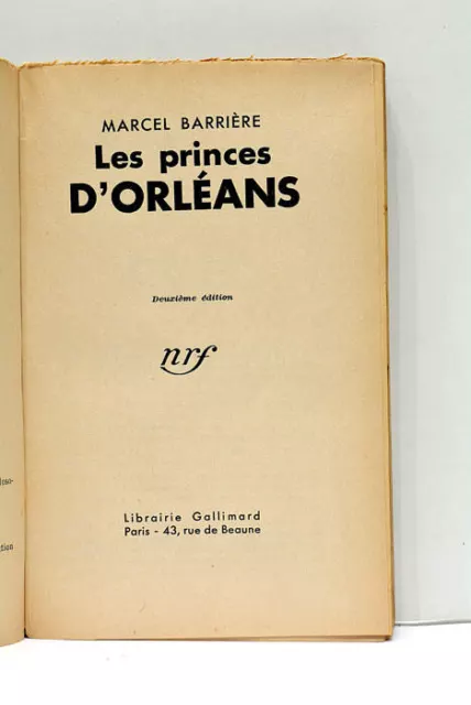 Barrière Les Princes D'orléans Paris 1933
