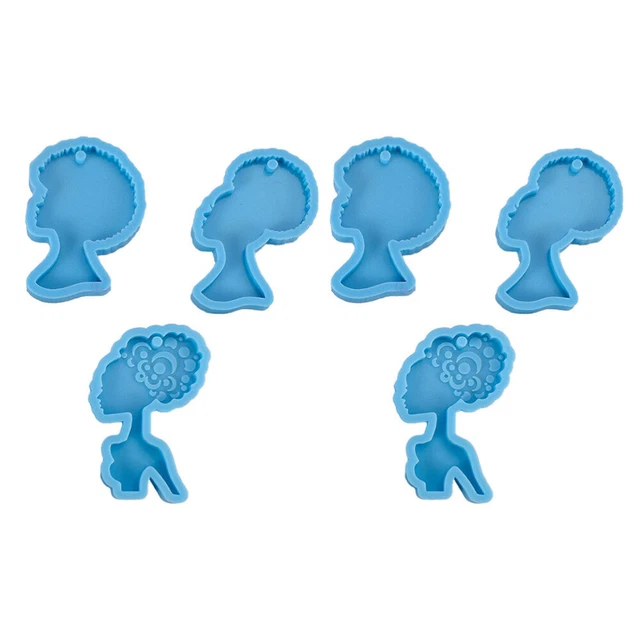 6 pz gel di silice afro stencil sposa cristallo epossidico artigianato
