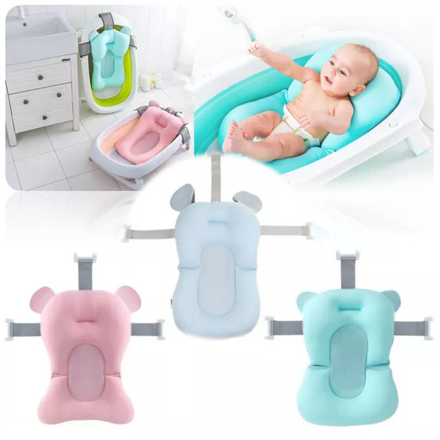 Baby Bath Tub Pillow Pad Air Cushion Floating Soft Seat Infant Newborn