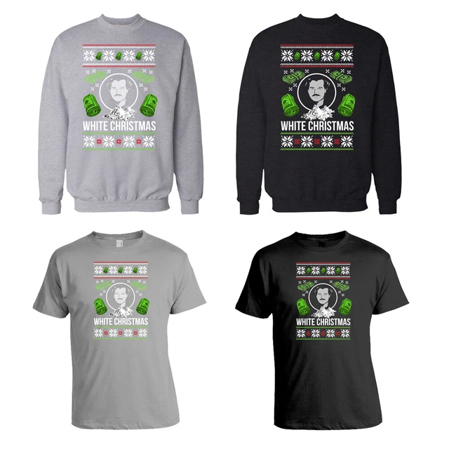 Christmas T-Shirt 2020.... PABLO ESCOBAR WHITE CHRISTMAS Sweatshirt / T-Shirt