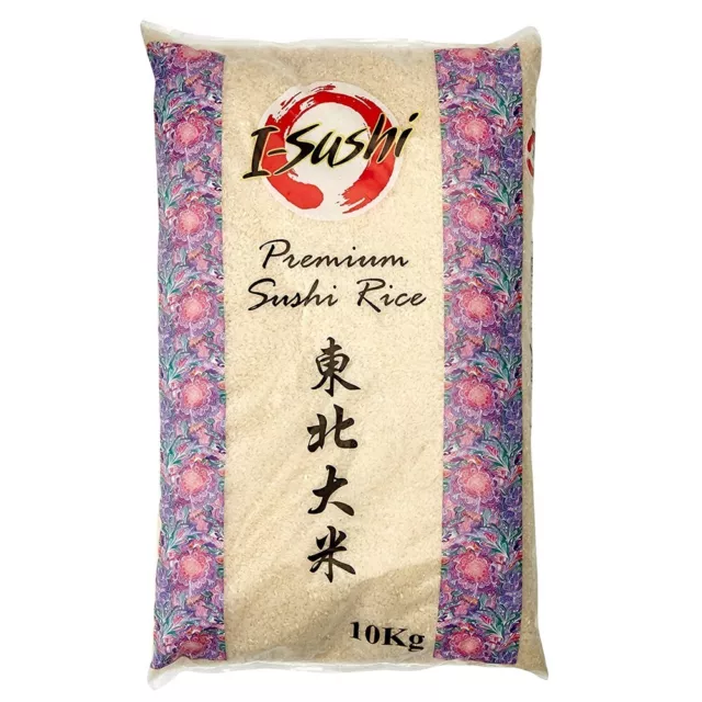 I-Sushi Premium Riso Sushi (riso a grani medi) 10KG - STOCK UK SPEDIZIONE RAPIDA