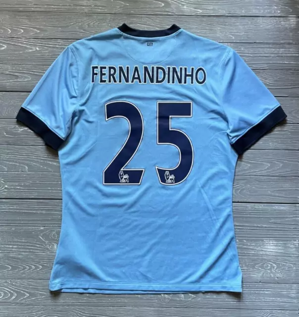 Manchester City Heimtrikot 2014/2015 Trikot Spieler Ausgabe Nike 605331-489...