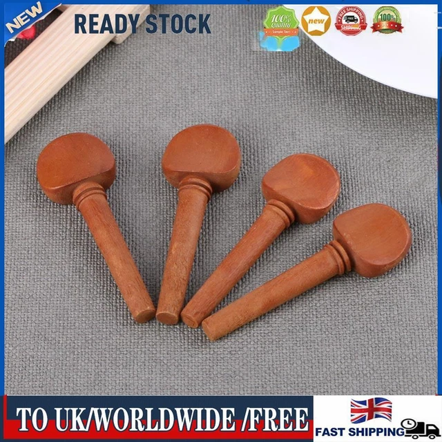 4pcs Violin Fiddle Tuning Peg Set Jujube Wood Replacement Violin Parts
