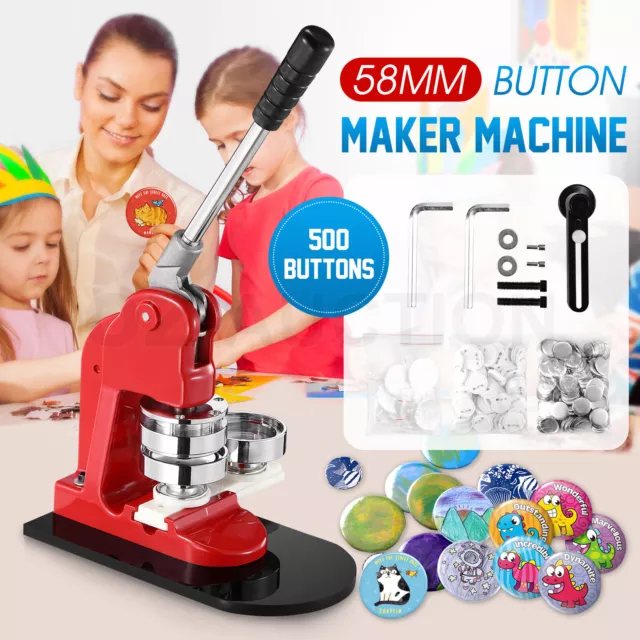 2.25 58mm Button Badge Parts Supplies for Button Maker Machine 500 Sets