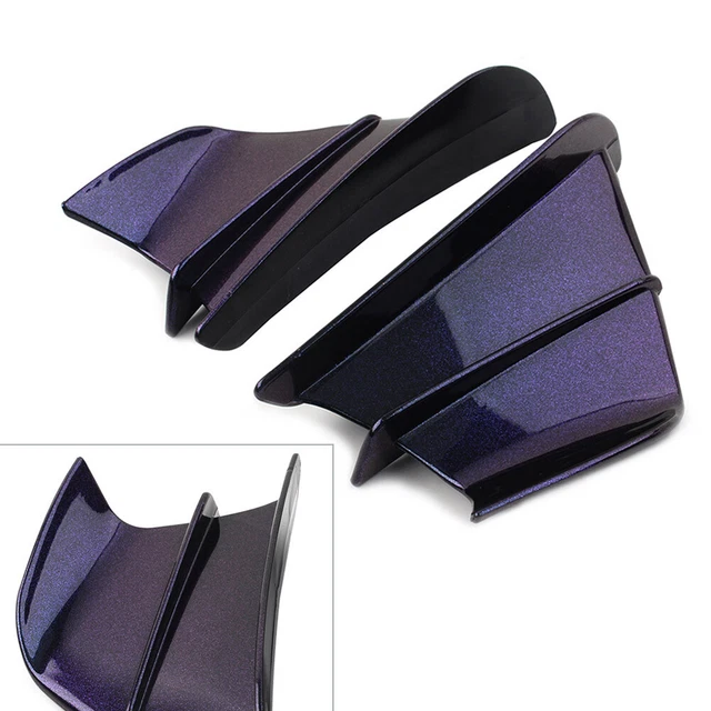 2 Ali Aerodinamiche Universali Per Moto + Deflettore - In ABS, Nero O Rosso, Per Ducati/Kawasaki - Foto 5