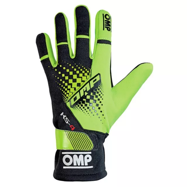 OMP 1596716 Guanti; Nero/Giallo; XL; Set di 2