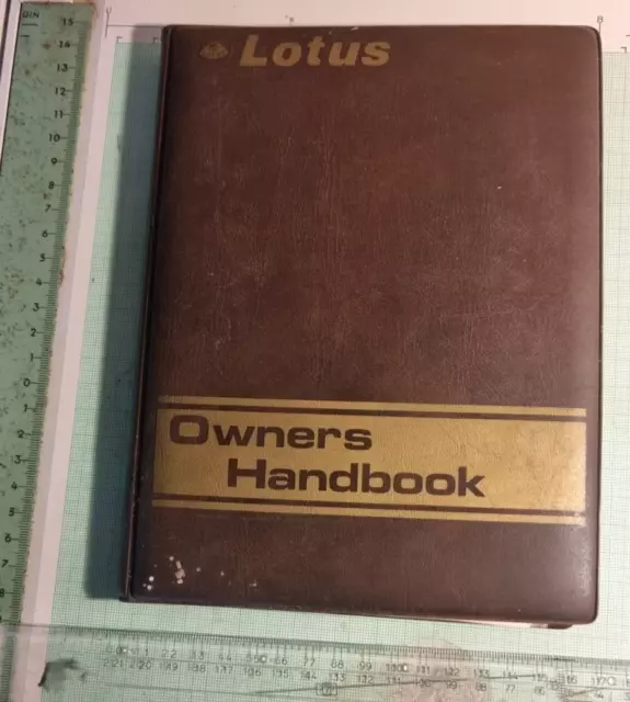 Lotus Elite 2.2 Owners Handbook/Manual and Wallet