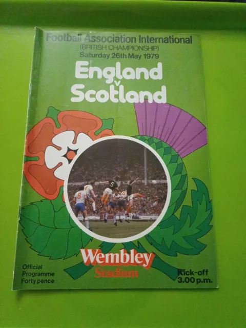 England V Scotland British Championship International Football Programme. ...