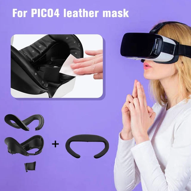 Facial Interface & Face Cover Pad for PICO 4 VR Headset Foam Cushion Coverˉ
