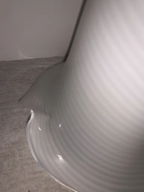 Mid Century Glass Lamp Shade Globe Vetri Venini Murano Swirl Tulip 5.5" Tall 2