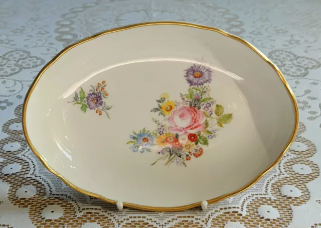 Meissen Schale mit Blumendekor Hausmalerei 2.Wahl