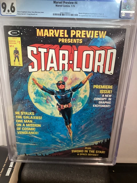 Marvel Preview #4 CGC 9.6. 1st Appearance/Origin of Star-Lord. WHITE Pages!