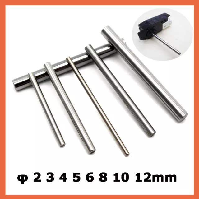 Steel Round Bar Rod Shaft Dia 2 3 4 5 6 8 10 12mm Length 30/40/50/60/80/100mm