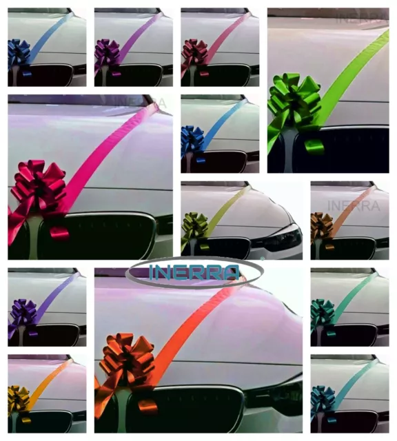 Wedding Car Decoration Kit - 3 x Pull Bows + 7m Ribbon FP3