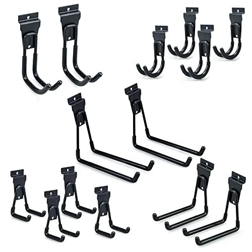 Slatwall Hooks Garage Hooks, SlatWall Accessories, Multi Size Garage Hanger,