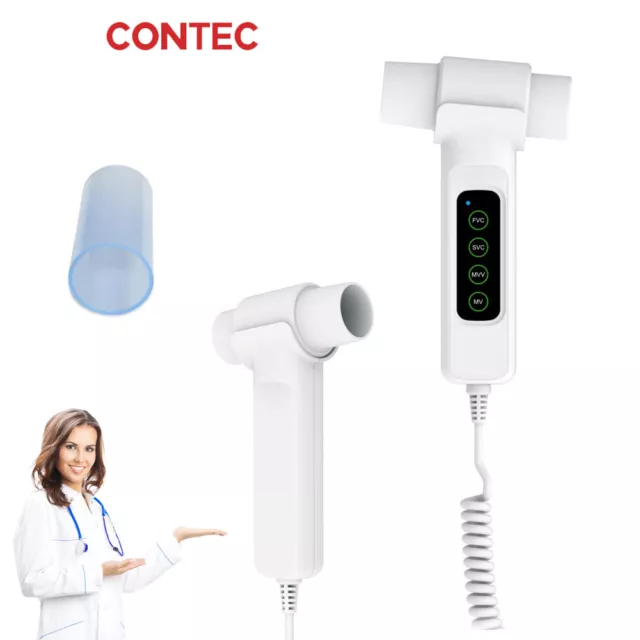 Portable Digital Spirometer,Electronic Spirometry checking lung,mouthpiece,SW