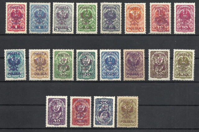 Poland 1918-1919 PRZEMYŚL  Issue local MH/MNH* OVPT ,error Rare all set signed