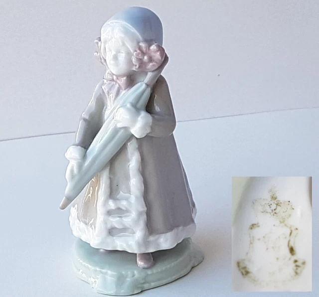Rari Nouveau Porcellana Figura Ragazza Galluba & Hofmann Ilmenau Circa 1910 M143