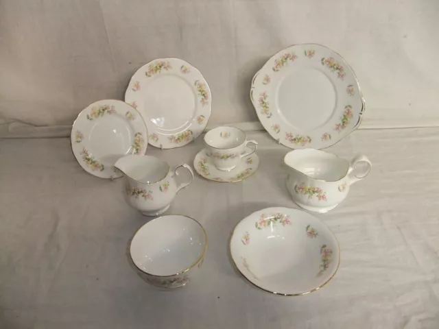 c4 Porcelain Bone China Duchess - Honeysuckle - delicate floral tableware - 3A7C