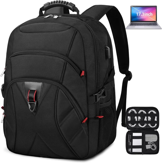 Dakuly TSA Friendly 17" Laptop Backpack | Waterproof | USB Charging Port