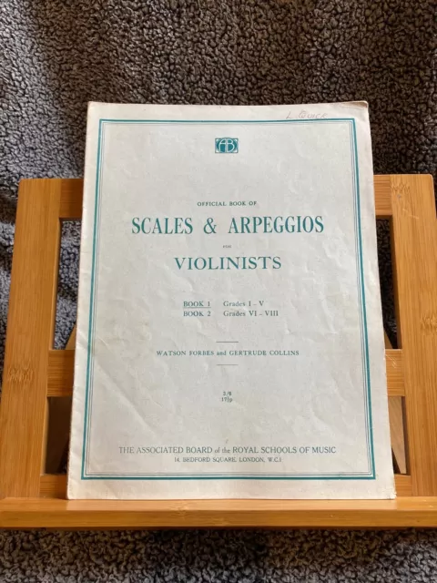 Forbes Collins Official book Scales & Arpeggios Methode vol. 1 Associated Board