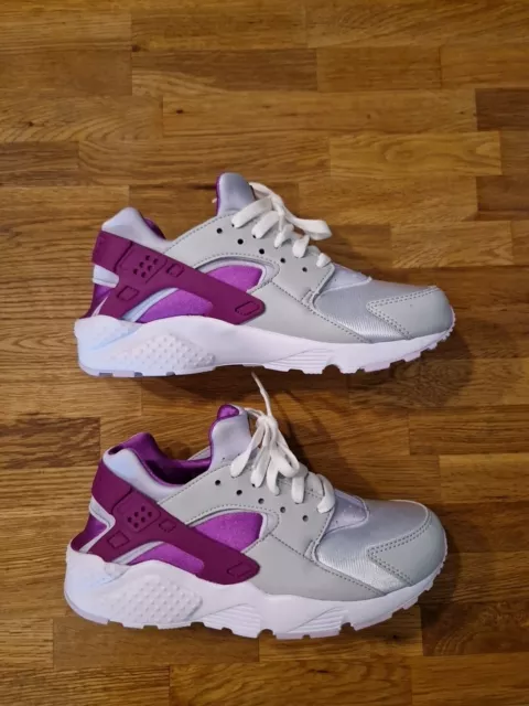 Nike Air Huarache Lila Grau Größe 38,5