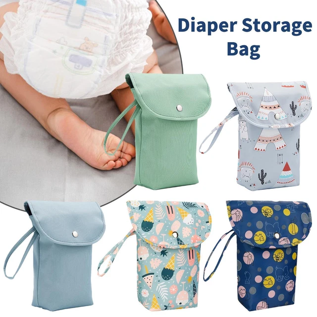Portable Baby Infant Diaper Nappy Storage Bag Wet Dry Pouch Zipper Bxpc Q8J0 2