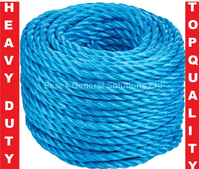 BLUE POLY ROPE Strong 4/6/8/10/12/14mm Builder Polypropylene Nylon