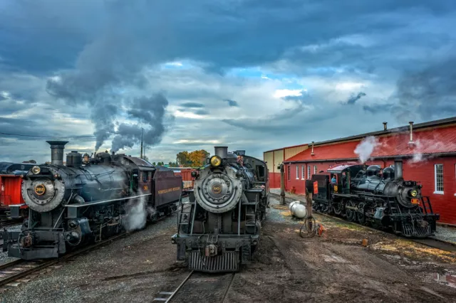 12x18 Photo picture Strasburg Railroad Norfolk & Western steam train N&W #382