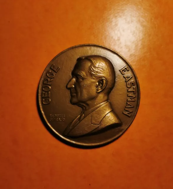 George Eastman Societe Kodak Pathe France Georges Guiraud Medaille En Bronze