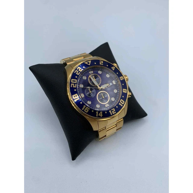 Invicta Men’s Watch Gold with Blue Dial