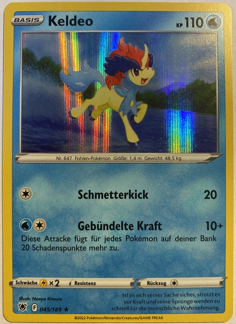 Pokemon Keldeo HOLO | Deutsch 045/189 Astralglanz | Boosterfrisch Near Mint